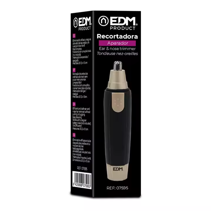 cortador de vello facial a pilas edm - 1