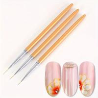 LINMANDA 3 Pcs Pinceles De Arte De Uñas Set De Pinceles Para Dibujar Y Pintar Uñas Herramienta De Manicura Para Salones - details 6