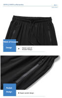 Pantalones Deportivos Casuales De Seda De Hielo Para Hombres Alta Calidad Absorción De Sudor Secado Rápido Para Running Fitness Natación Playa - details 13