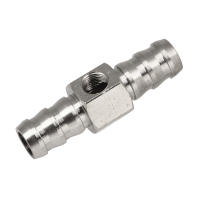 Adaptador De T De Presión De Combustible Qiilu De Acero Inoxidable 304 Con Goma Para Medidor O Sensor De Alta Performance - details 1