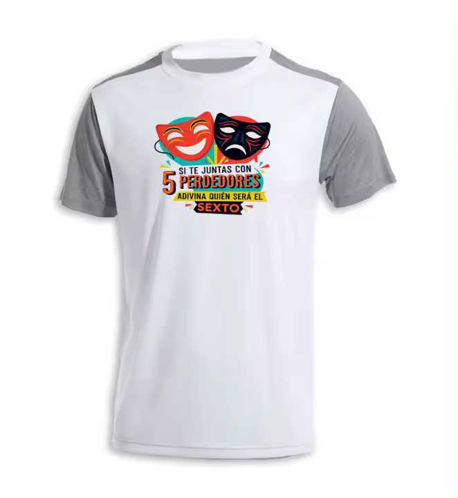 MERCHANDMANIA CAMISETA bicolor frase incomoda verdad consejo amistad amigos tshirt - 1