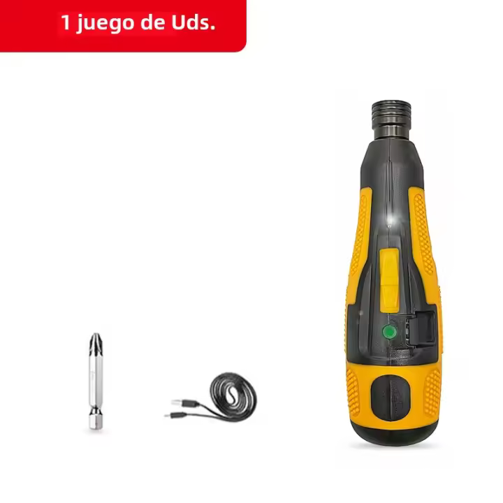 Mini Destornillador Eléctrico Recargable 3.6V Con Batería De Litio Herramienta USB Con Luz LED Para DIY En El Hogar - 1