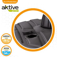 Base para sombrilla cuadrada antracita Ø33-48 mm Aktive - details 3