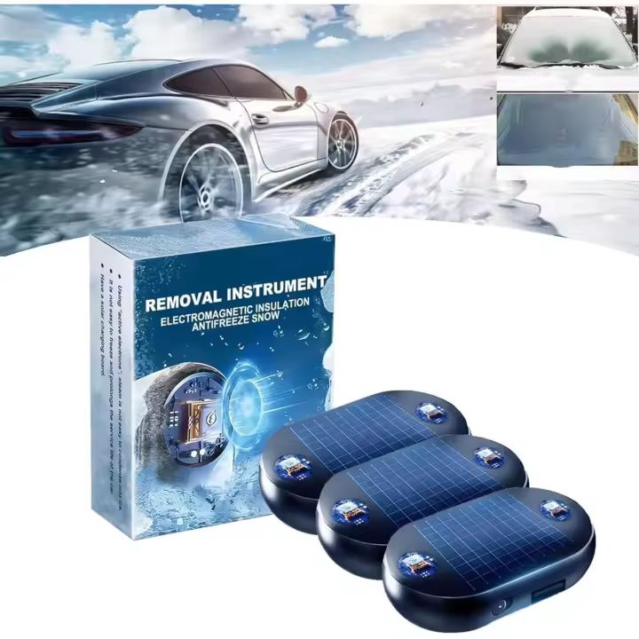 Quitanieves electromagnético, dispositivo quitanieves electromagnético anticongelante para automóviles, calentador molecular cinético portátil, dispositivo quitanieves anticongelante inalámbrico para automóviles, rápido y eficiente - 1