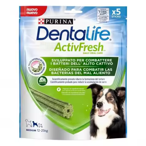 Purina Dentalife ActivFresh para Perros M - 6 x 115 gr - 1