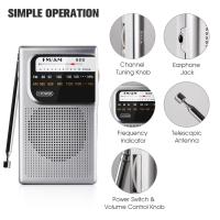 Radio Portátil AM FM Batería Operada Con Antena Telescópica Para Jóvenes Y Ancianos Radio De Bolsillo Para El Hogar Y Caminar - details 9