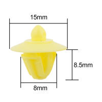 10x Clips De Panel Interior Para Puerta Megane 2 Modus R19 Safrane Accesorios De Coche Para Laguna Ll Nevada Master Material ABS - details 5