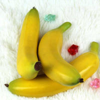 2 Pcs 20cm Frutas Artificiales Bananas Decorativas Plástico Realistas Para Exhibición Boda Navidad Árbol De Navidad Decoración - details 4