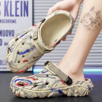 Sandalias De Hombre Talla Grande 47 Para Verano Clogs De Jardín Al Aire Libre Zapatos De Agua Con Agujeros Casual Comodidad Hogar Suaves - details 10