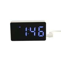 Reloj De Alarma Digital LED Espejo Pequeño Para Decoración De Habitación Moderno Con Luz Trasera Tablero De Control De Tiempo Accesorio Para Escritorio - details 6