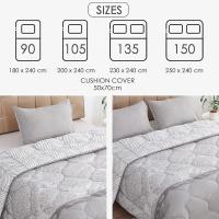 ARISE SHOP- Edredon  Estampado Reversible para Invierno y Otoño, edredón 100% Poliéster Siligonado.Transpirable, Caliente y Ultra suave, Para cama 90cm, 105cm, 135cm, 150cm - details 4