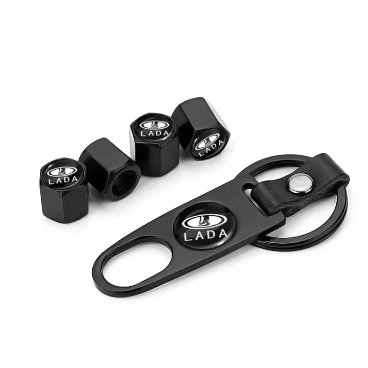 Cubiertas De Rueda Para Coche Lada Vesta Priora Granta Niva 2110 Alina Largus Priora Con Cerradura De Válvula Antirrobo Y Llavero - 1