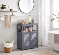 Armario de baño con 2 puertas estilo persiana, organizador versátil, diseño rústico, cocina, dormitorio y salón - details 10