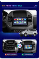AWESAFE inalámbrico CarPlay Android Auto Radio para Mitsubishi Pajero V60 V68 V73 1999 2000 2001 2002 2003 2004 2005 2006 coche reproductor multimedia GPS 2 din autoradio volante controles RDS Bluetooth - details 2