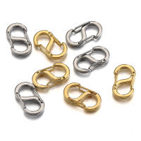 4pcs Cerraduras De Langosta De Acero Inoxidable Color Oro Con Forma S De Conector Y Hebilla Para Joyería Y Encadenados - details 6