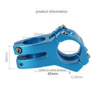 LUNJE Tímbrido MTB De Aluminio Alto Resistencia 31.8x45mm Manillar Corto Para Bicicleta De Carreras Descenso Y Carretera - details 1