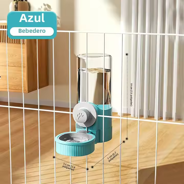 Cacerola Automática Para Mascotas 1.2L Alimentador Para Perros Gatos Conejos Recipiente De Alimentos Colgante Para Pequeños Puppy - 1