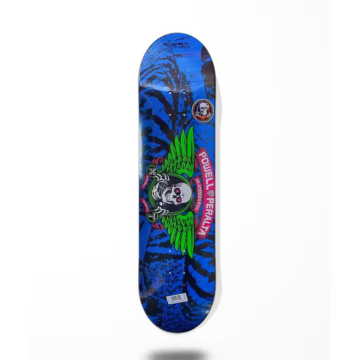 Powell Peralta Monopatín Skate Skateboard deck tabla Winged Ripper Black light 8.0 - 1