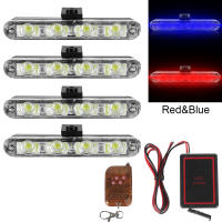 Luz De Advertencia Estroboscópica RGB 12V Para Coche Lámpara DRL LED Decorativa Para Motocicleta Y Automóvil Accesorios 4x4 Flash Policiales - details 11