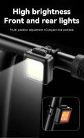 Luz De Bicicleta Frontal Y Trasera USB Recargable COB LED Impermeable IPX 5 Para MTB Con Luz De Cabeza Y Advertencia - details 0
