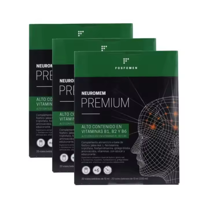 Herbora Pack 3 Cajas Neuromem Premium 20 vial - 1