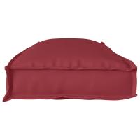 Cojín de Exterior vidaXL Rojo Vino Poliéster 110 x 40 x 8 cm Cojín - details 4