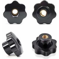 Perilla de Apriete de cabeza Pasante para Máquina Herradura, Tuerca de Tornillo de Mano Negra, 38 mm x M8 Perilla de Estrella M8, 8 piezas Tuerca de Estrella M8 - details 2