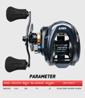 Carrete De Pesca Baitcasting Cuerpo Metálico 15KG Arrastre Máximo 7+1 Rodamientos Marco De Aluminio Para Pesca En Agua Dulce Y Salada - details 1