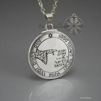 Amuletsshop - Colgante 5to y 6to Pentáculo de La Luna del Rey Salomón- Doble Cara- Aleación- Talismán la Luna, Amuleto Quinto y Sexto Sello - details 0