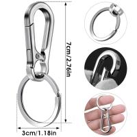 8Pcs Clip De Llave De Metal En Forma De Ganchillo Porta Llaves Organizador Para Llaves De Coche Localizador De Llaves De Joyería - details 1