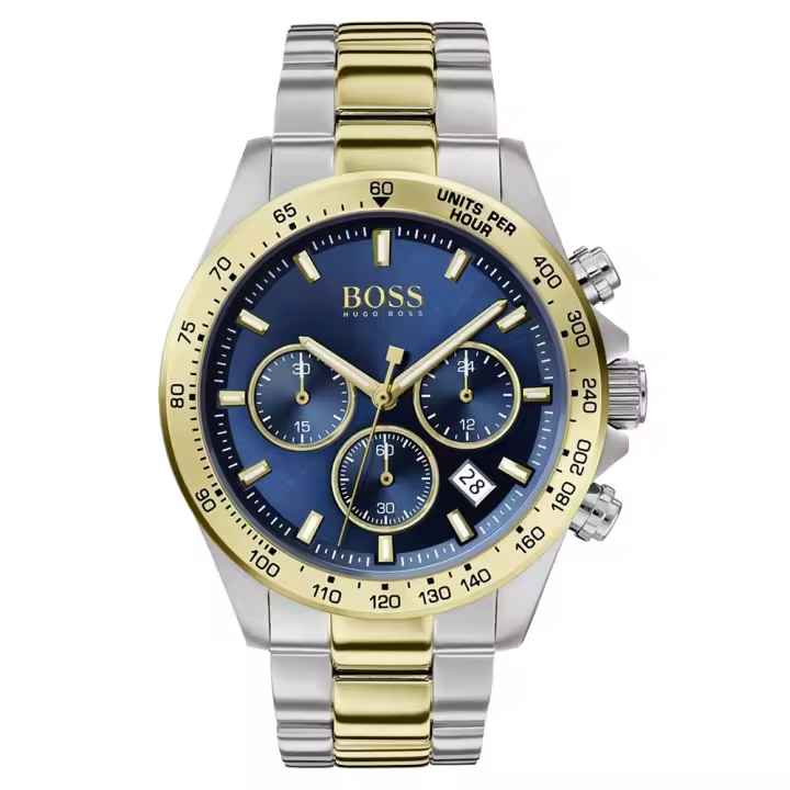 Reloj de Hombre HUGO BOSS 1513767, Esfera Azul de 43 MM + Caja de Regalo Elegante - 1