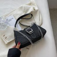 Bolso De Hombro Para Mujer En Lona Y Jeans Diseño Pequeño Bolso Cruzado Nueva Moda Bolsos De Mano Con Asa De Malla - details 1