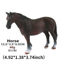 Figura De Acción De Animal De Granja Miniatura De Plástico Modelo De Caballo Simulación Juguete Para Niños Y Coleccionistas - details 1