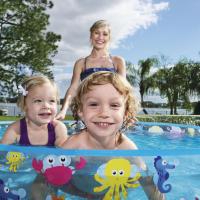 Piscina Infantil para Niños Redonda Animales Marinos 122x25cm 277L  Verano Bestway - details 3