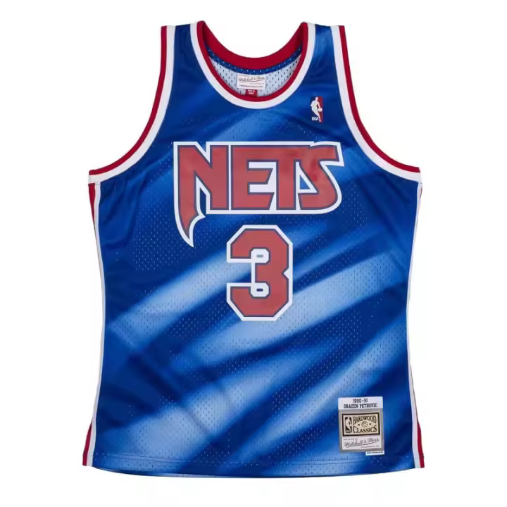 Camiseta Drazen Petrovic - New Jersey Nets - Mitchell and Ness Swingman 1990-91 - 1