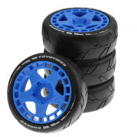 Rueda De Plástico Con Neumático De Goma De 105mm Para Coche RC 1/8 Rally off Road HSP ZD Racing HPI WLtoys ARRMA SHE ZI Incluye Adaptador De 17mm - details 5