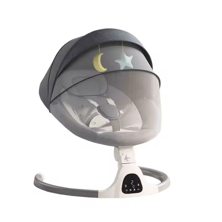 YAZOCO - Tumbonas eléctricas para bebés, bancos, sillas de descanso, mecedoras bluetooth, control remoto musical, cuna de bebé cómoda y laboriosa - 1