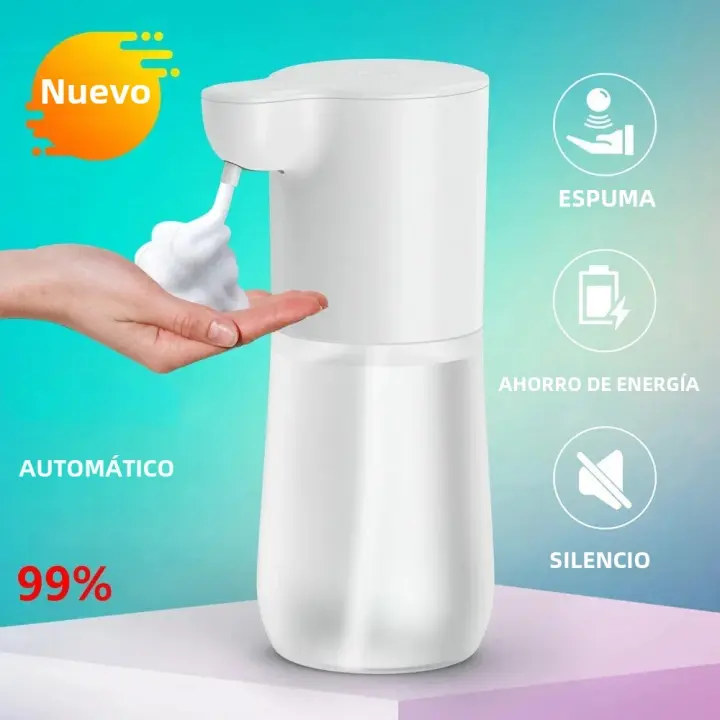 Dispensador De Espuma Automático Sin Contacto Carga Type-C Capacidad Inteligente Con Sensor Infrarrojo Dispensador De Jabón Líquido - 1