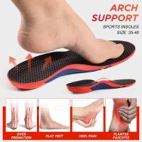 Plantilla de soporte de arco Poron con absorción de impactos para pies planos, almohadilla para zapatos, alivio del dolor de talón, talla 35-48 - details 3