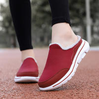 Zapatillas Casuales De Algodón Para Hombre Invierno Cómodas Y Cálidas Zapatillas De Casa Con Piel Media Botas De Nieve Suela EVA Zapatos Planos Suaves Talla Verdadera Para Adultos - details 22