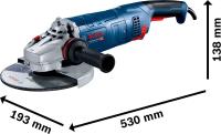 Bosch Professional GWS 24-230 P - Amoladora angular (2400 W, Ø 230 mm, - details 0