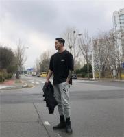 Camiseta Deportiva Para Hombre Con Cuello Redondo Y Manga Corta En Algodón Talla Grande Transpirable Para Entrenamiento Y Correr Streetwear - details 5