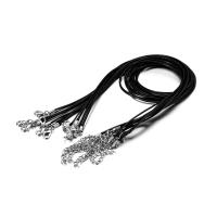 Cordón De Cuero Para Collares DIY 10 Piezas/Lote Con Hebilla De Gato 1.5/2mm Cadena De Cera Para Colgantes Y Joyería - details 0