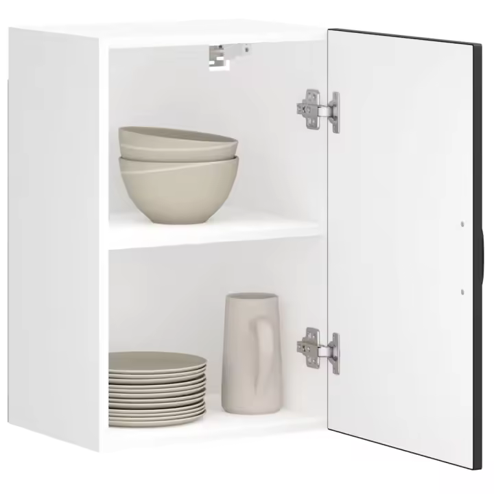 vidaXL Armario de pared de cocina Lucca en color Roble Sonoma/Negro/Madera antigua y más | almacenamiento funcional diseño moderno para baño dormitorio sala - 1