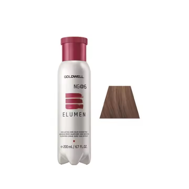 Goldwell Elumen NG@6 200 Ml - Coloración de Larga Duración - Sin Peróxido - Sin Amoniaco - Sin Olor a Amoniaco - 1