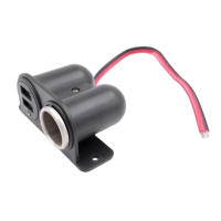 Cargador Automotriz Dual USB 12V Splitter Adaptador De Energía 3.1A/3100mA Para iPhone Android Teléfono Tableta Negro Universal - details 5