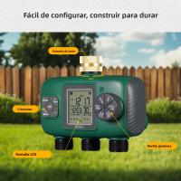MOES Timer De Riego Automático 3 Salidas Con Inlet De Latón IPX5 Impermeable Pantalla LCD Botón De Giro Para Jardín Aspersor - details 6