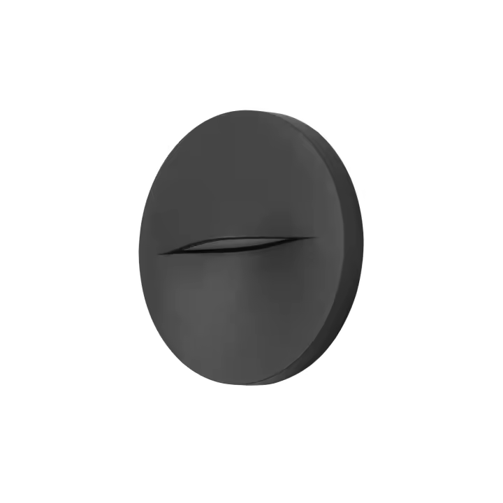 FORLIGHT Hide - Aplique de Pared LED Circular para Señalización de Caminos y Rodapiés con Luz Neutra 4000K Color Gris Urbano - 1
