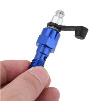 Tornillo de Purga de Pivot, 1,0mm, cilindro maestro de freno de motocicleta, tornillo de Purga de caliper, Banjo Pin + tapa antipolvo (1 Pieza), (Azul) - details 2