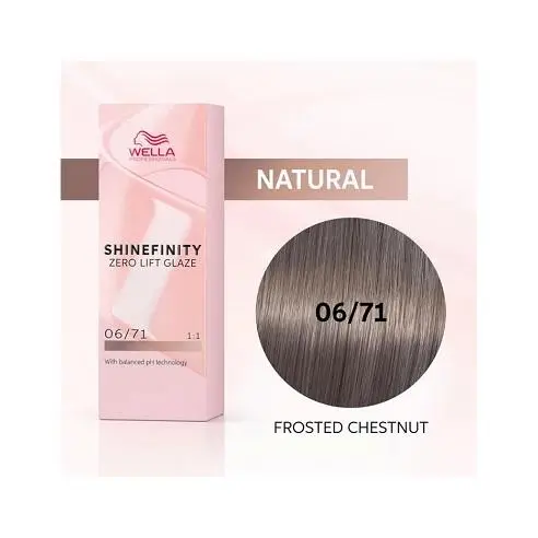 Coloracion Semipermanente Shinefinity Zero Lifth Glaze 06/71 Cool Frosted Chestnut 60 ml. Wella - 1